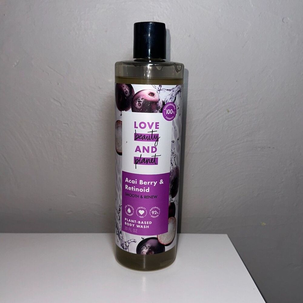 Love Beauty & Planet Acai Berry & Retinoid Plant-Based Body Wash 20 oz